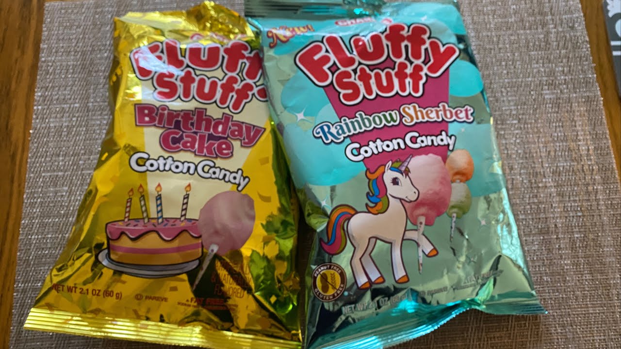 AMERICAN SNACKS: FLUFFY STUFF COTTON CANDY 😊