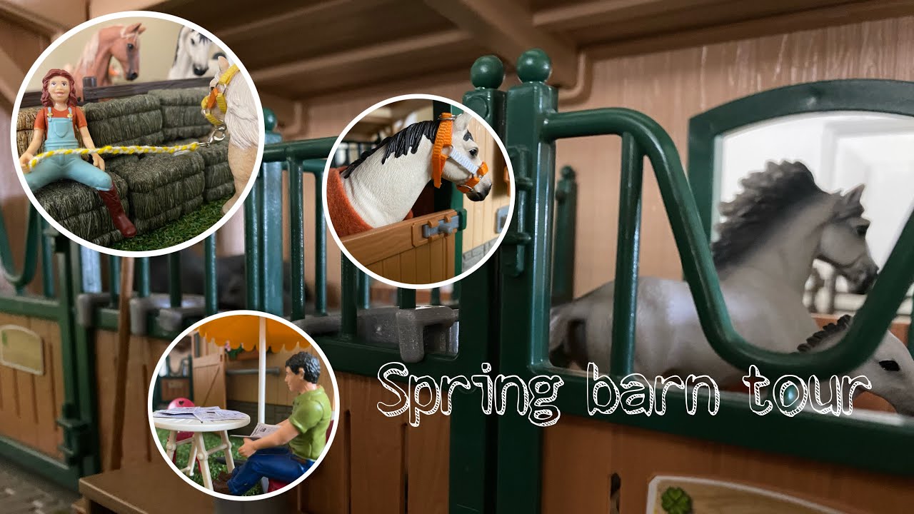 Schleich Model Horse Barn Tour~With a new layout
