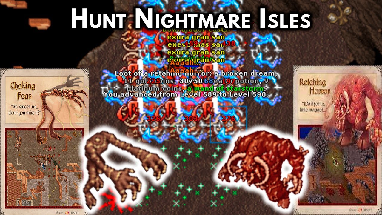 Hunt Nightmare Isle - RP 500+ | 630K Profit + 4.3kk XP