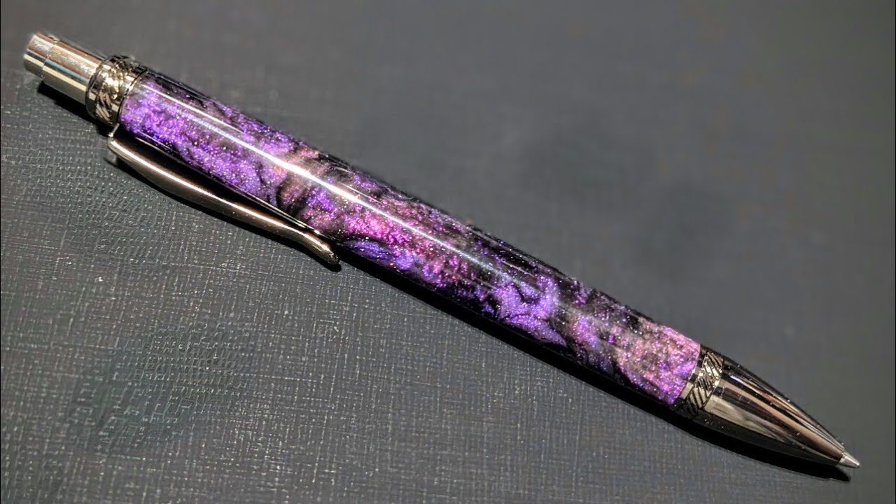 Purple and Pink Nebula Airfoil with Pilot G2 Conversion