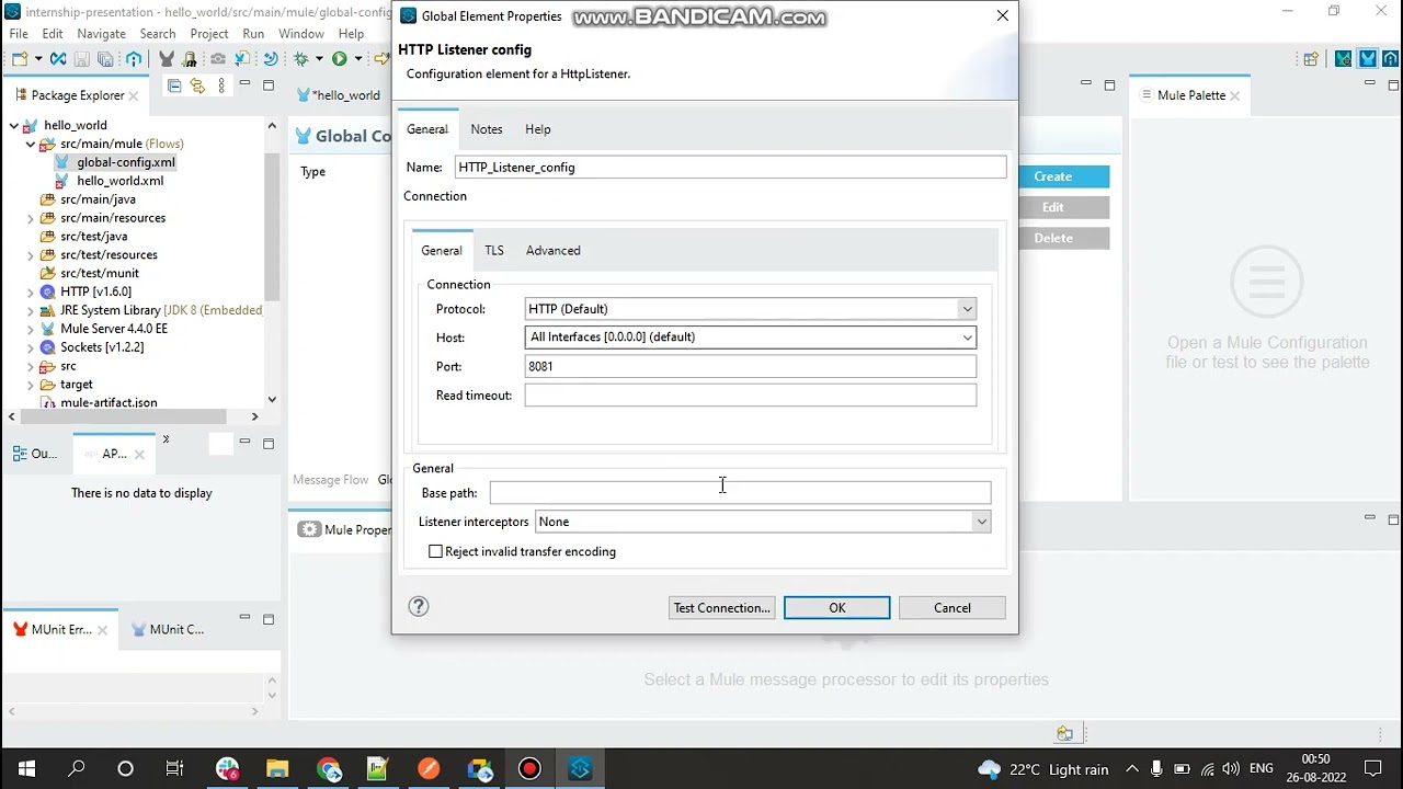 Mule4 Hello World Demo Anypoint Studio Sample Project #anypoint #studio #mule #demo