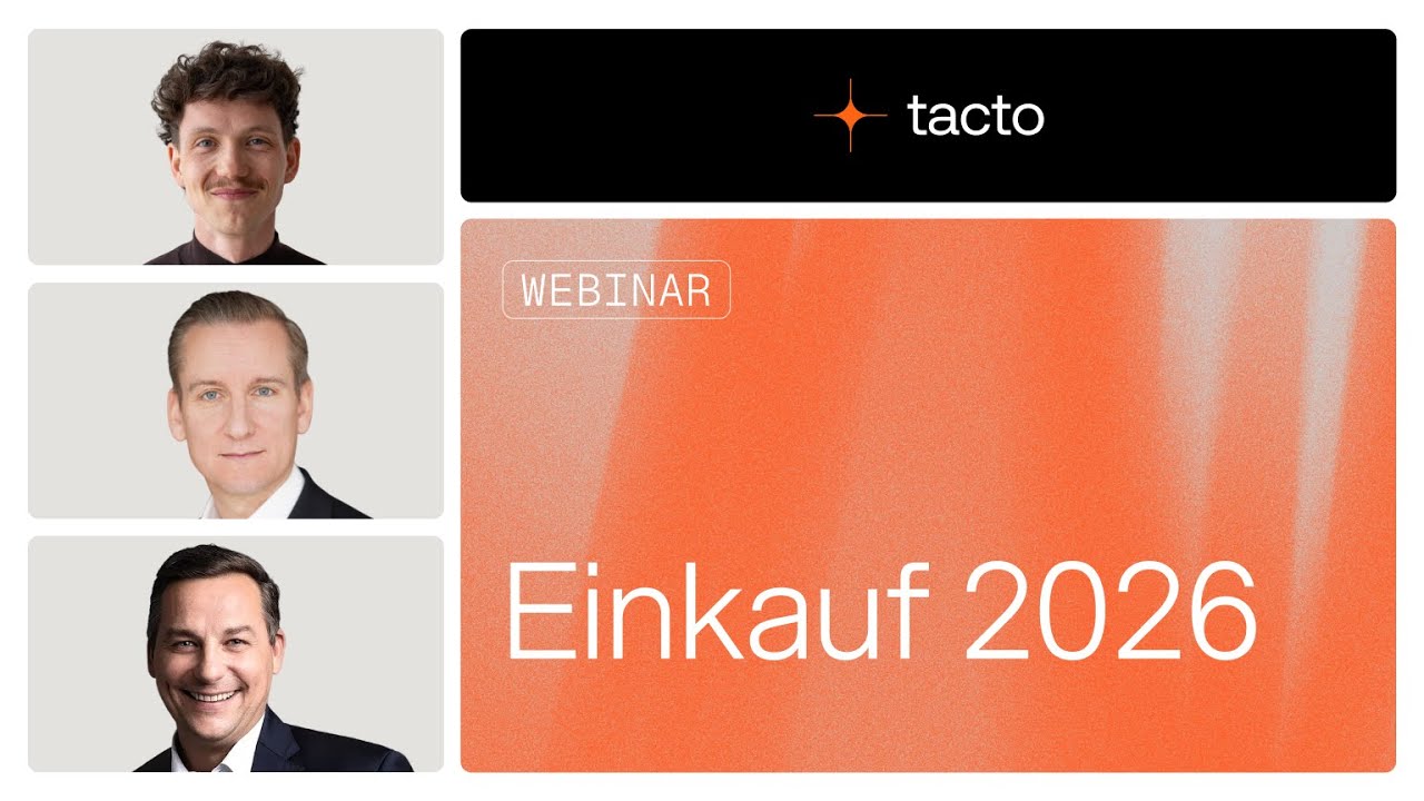 Startschuss 2026: Welche Themen bestimmen den Einkauf dieses Jahr | Tacto Webinar