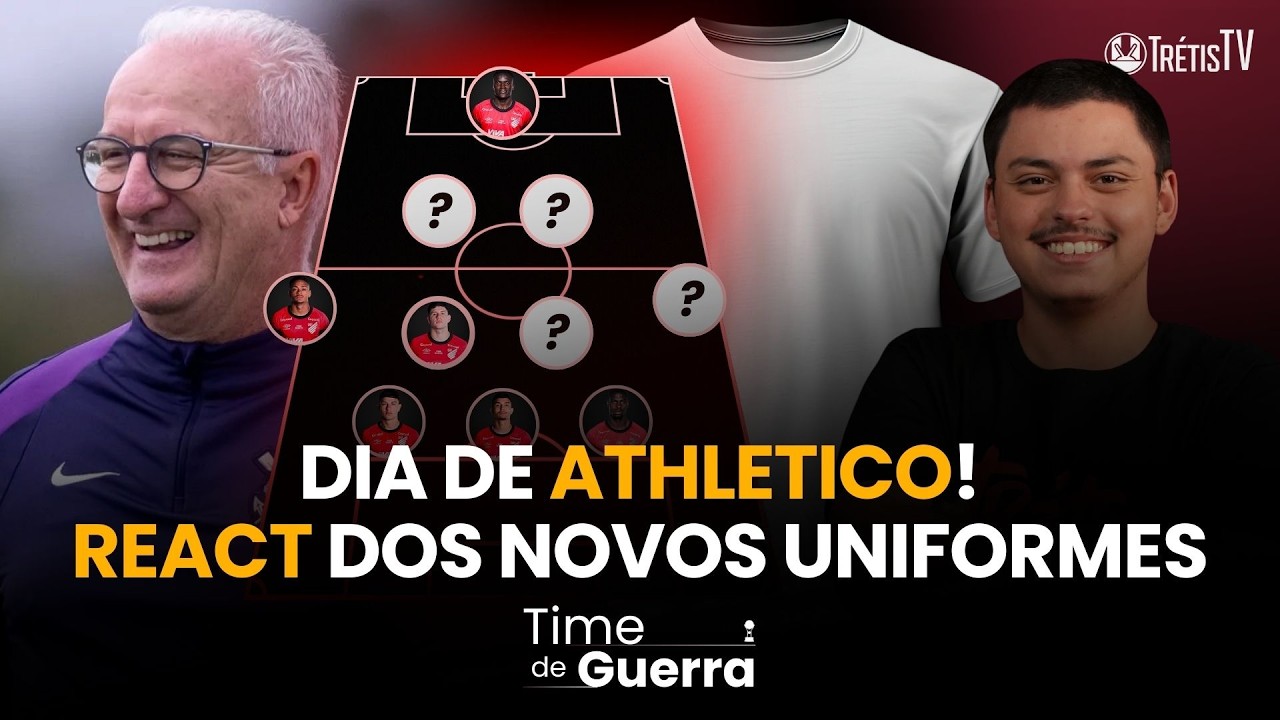 PROJEÇÃO TÁTICA PARA ATHLETICO X CORINTHIANS! REACT DO LANÇAMENTO DAS NOVAS CAMISAS!