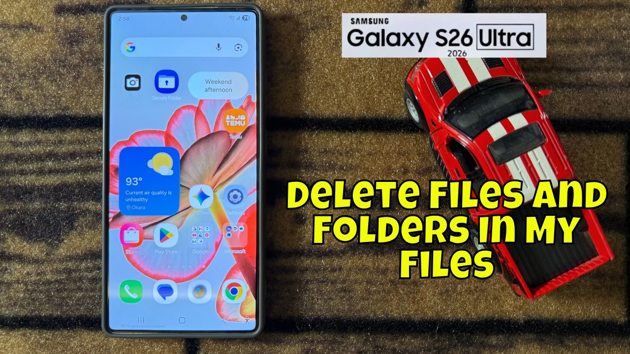 Как удалить файлы и папки в папке &laquo;Мои файлы&raquo; на Samsung Galaxy S26 Ultra