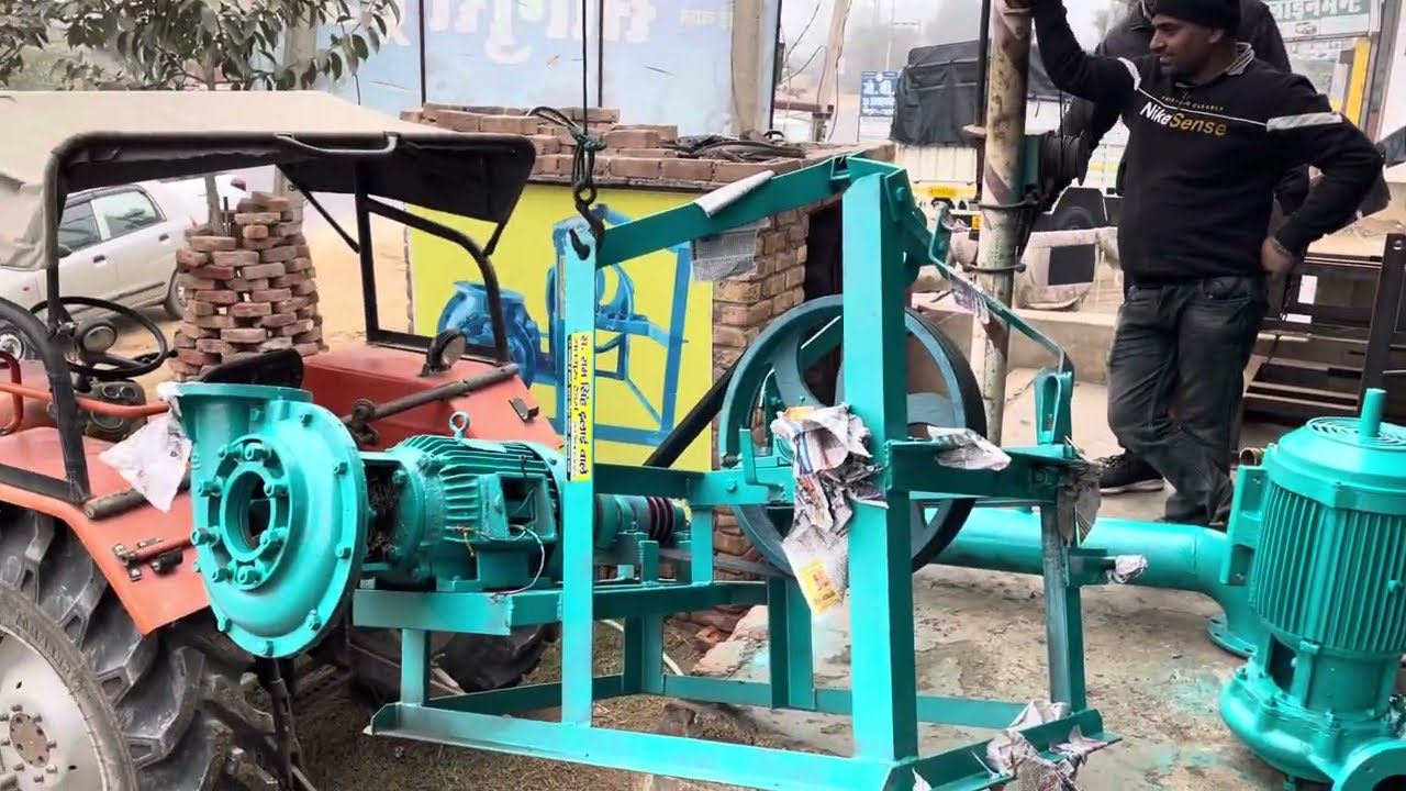 10 hp 3 phase Monoblock Motor For Irrigation || Motor pump 10 HP || Full Pressure Water Delivery