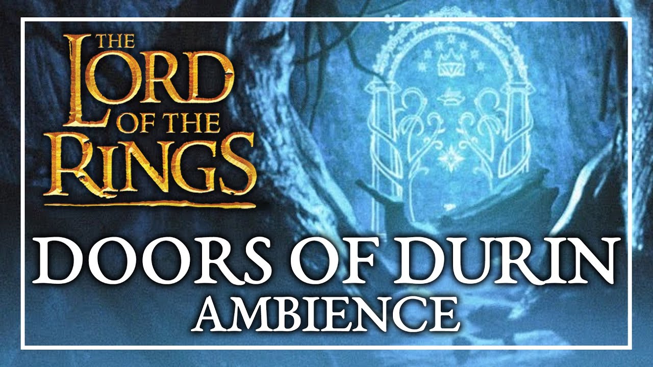 MORIA DOORS AMBIENCE | Lord of the Rings Ambience RPG Doors of Durin Ambience LOTR ASMR Sounds