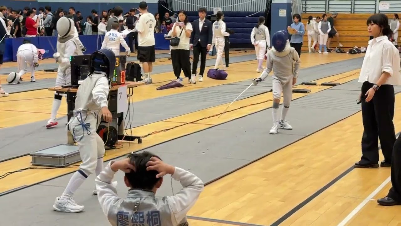 20250907 - 2025 培星。allstart香港兒童劍擊錦標賽 - U10男花劍 -  16強  - JUSTIN ZENG vs POON HIU SUN