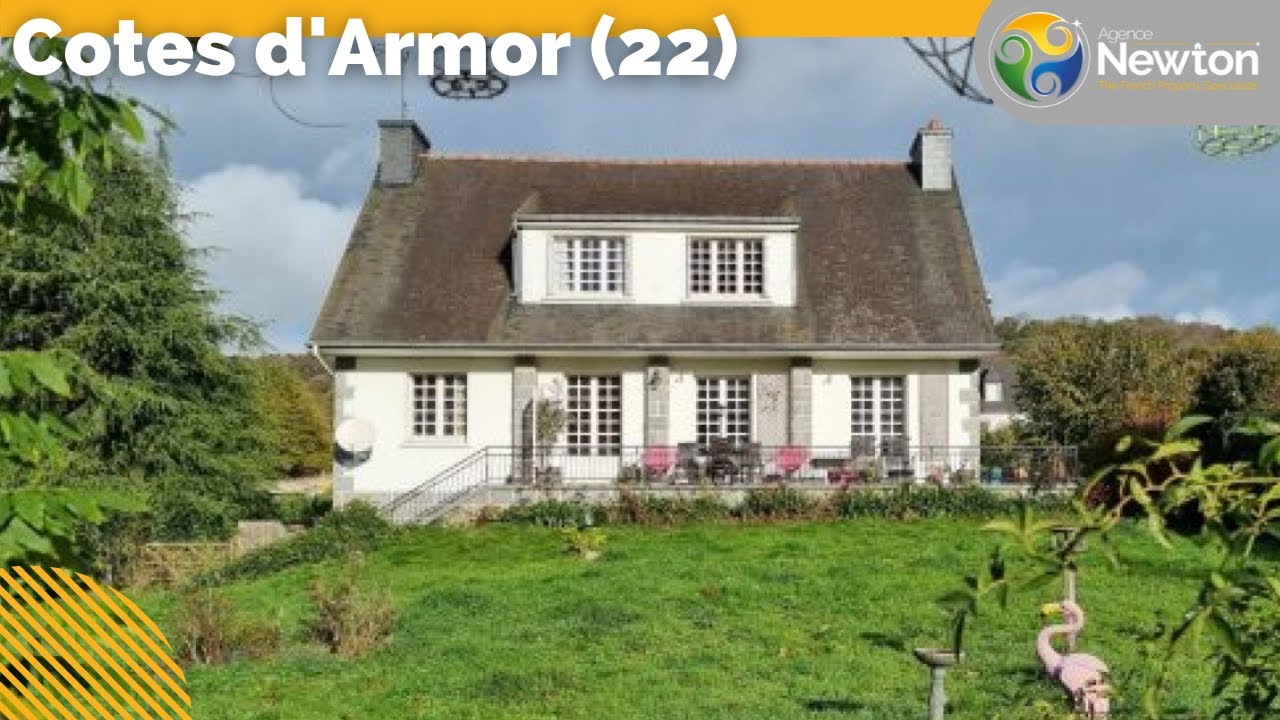 FRENCH HOME FOR SALE - 6 Bedroom house near Guerledan lake in Brittany, France