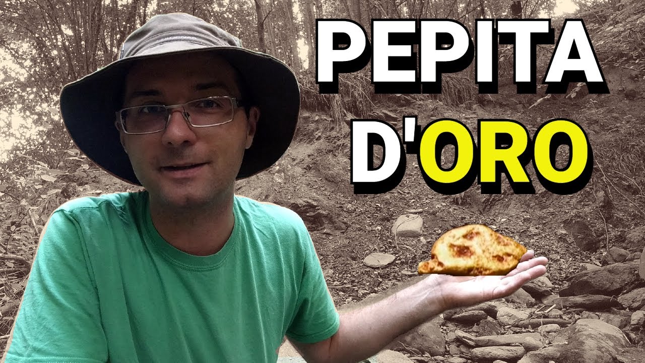 @LucaKiss70  ha trovato a una PEPITA D'ORO che pesa quasi mezzo grammo d'oro in questo fiume!