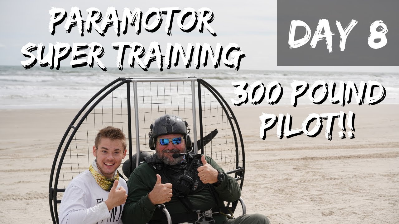 300 lb Paramotor SUPER Student Rocks The Skies With Fellow Powered Paragliding Classmates!!