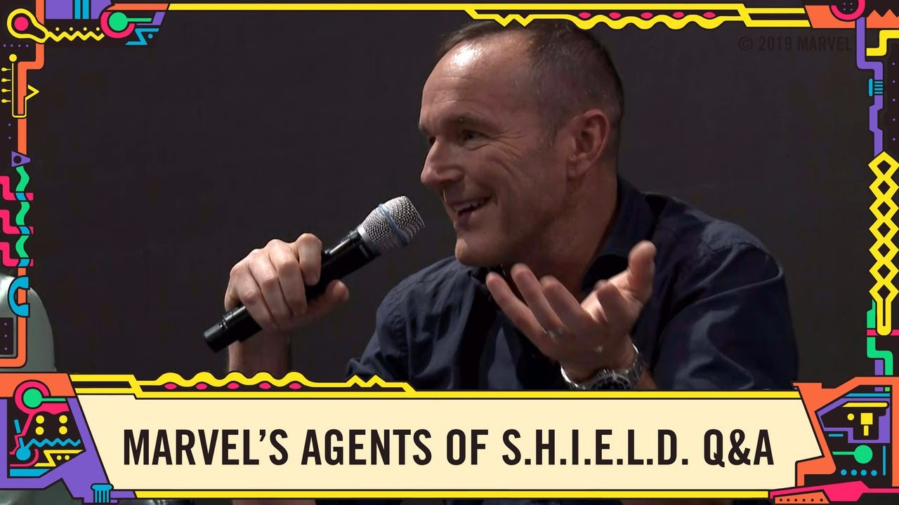 The Cast of Marvel's Agents of S.H.I.E.L.D. LIVE in the Marvel Booth at SDCC 2019