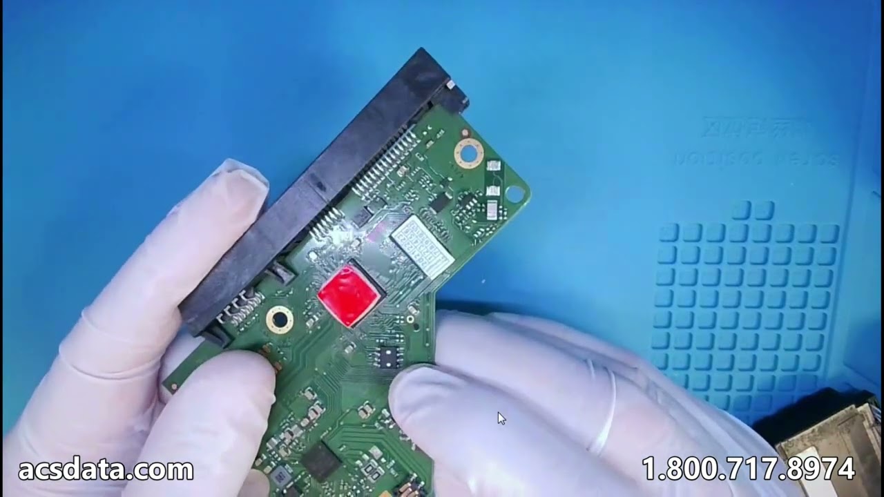 Восстановление данных — ремонт жёсткого диска Western Digital ёмкостью 4 ТБ после самостоятельной...