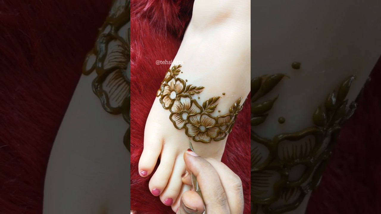 Beautiful feet 👣 mehndi design | Rakhi,Teej, Eid Mehndi | mehndi ka design | mehndi design | Mehndi