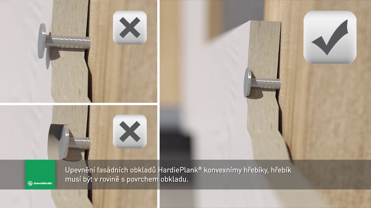 Fasádní obklad HardiePlank - montážní video