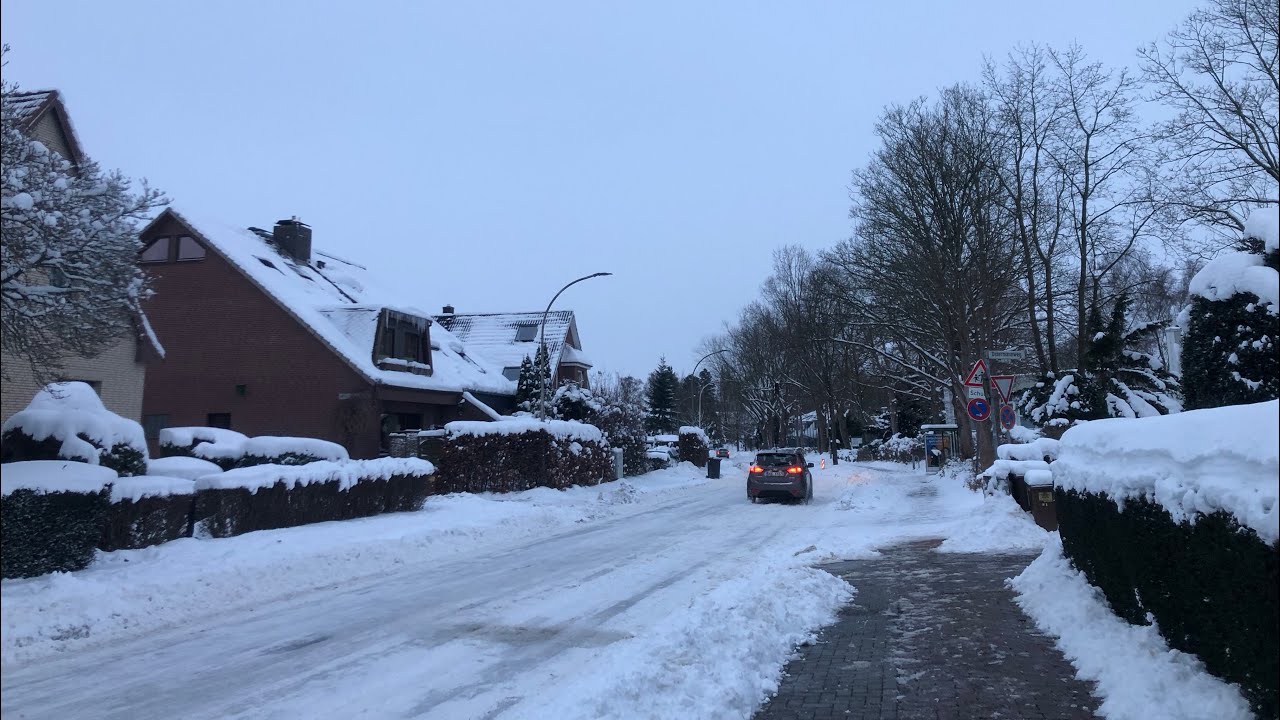 Spaziergang und Sturm Elli im Norden von Deutschland ❄️ Walking Storm Elli in northern Germany