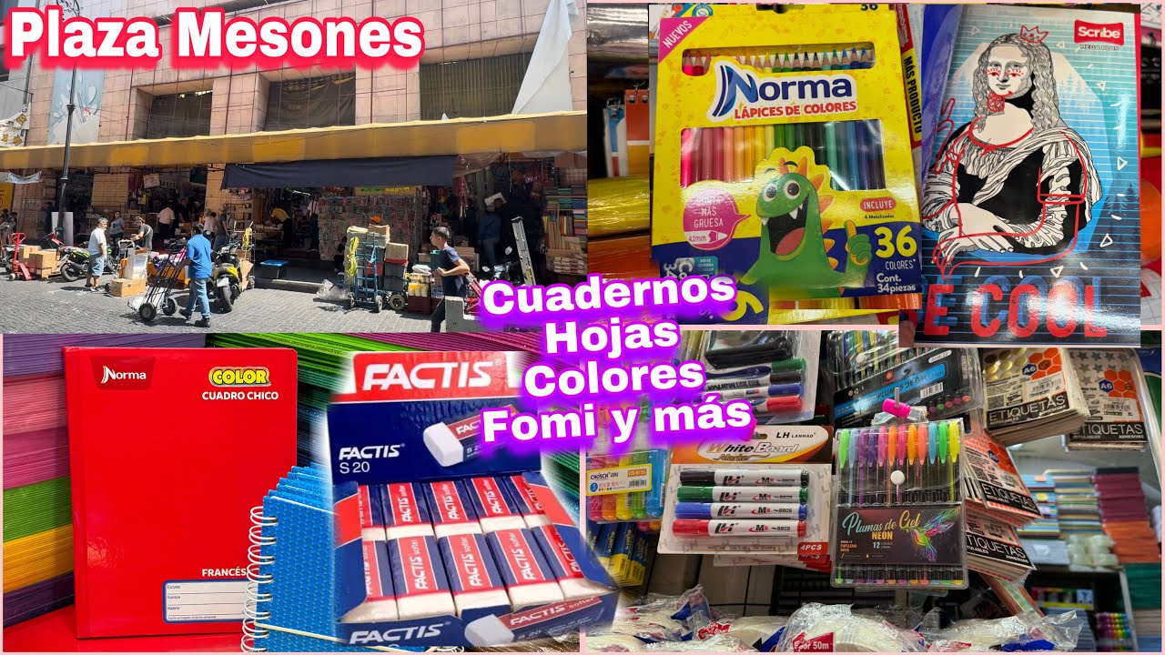 🤗 Plaza Mesones Útiles Escolares y todo lo de Papelería ✏️ cuadernos