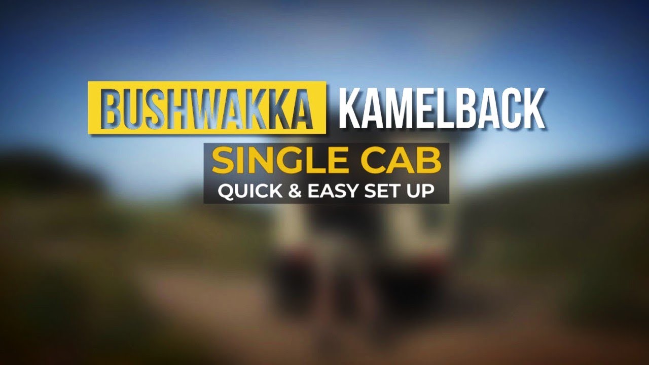 Bushwakka Kamelback Setup  Landcruiser 79 series single cab camper conversion