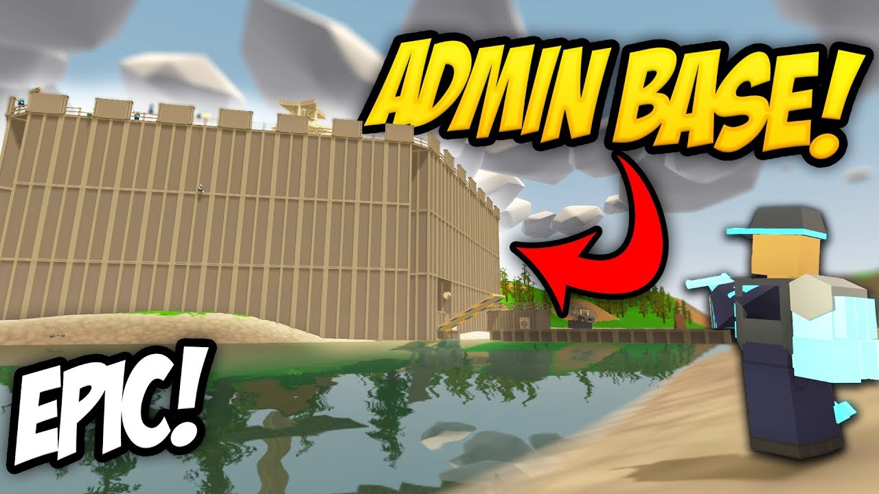 TOP SECRET ADMIN BASE BUILD - Unturned Building | Admins Vs. Players!