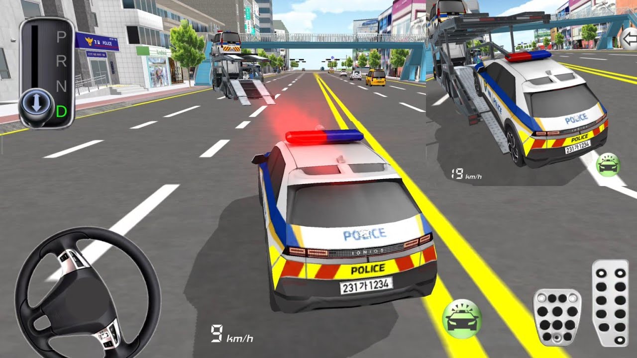 Police Car Stuck and Send To Parking | 3D Driving Class | Android Gameplay 