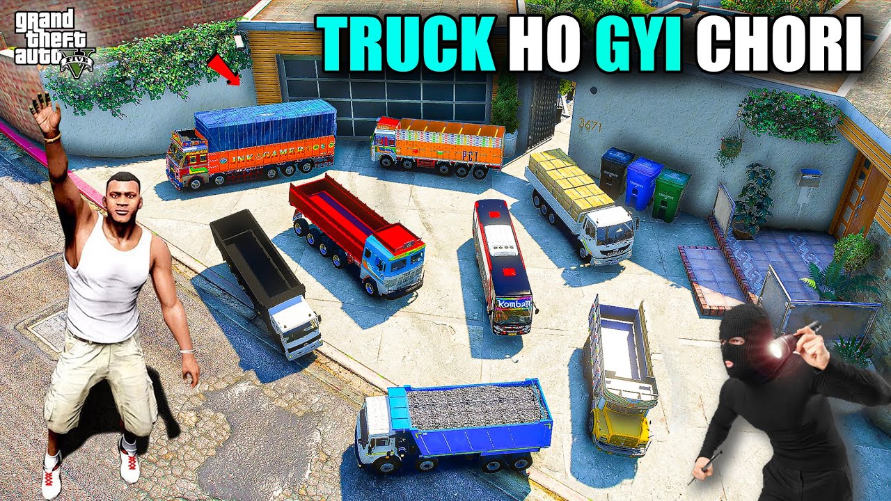 Franklin & Shinchan Ki RC Mini Trucks Ho Gyi Chori in GTA 5 JNK GAMER
