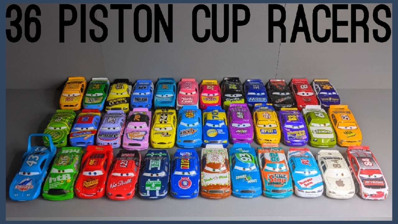 All 36 Piston Cup Racers In Number Order Showcase #pistoncup