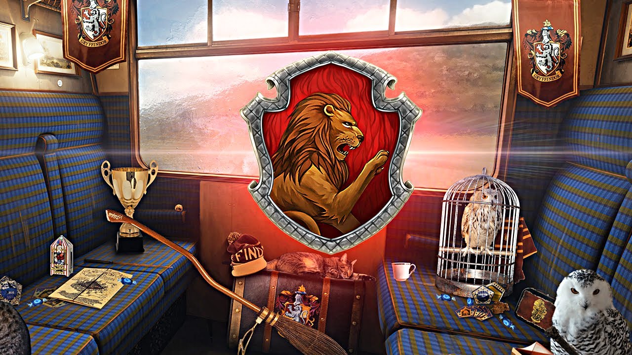Hogwarts Express ◈ Gryffindor Wagon Edition | Harry Potter inspired ASMR Ambience | Relax Train Ride