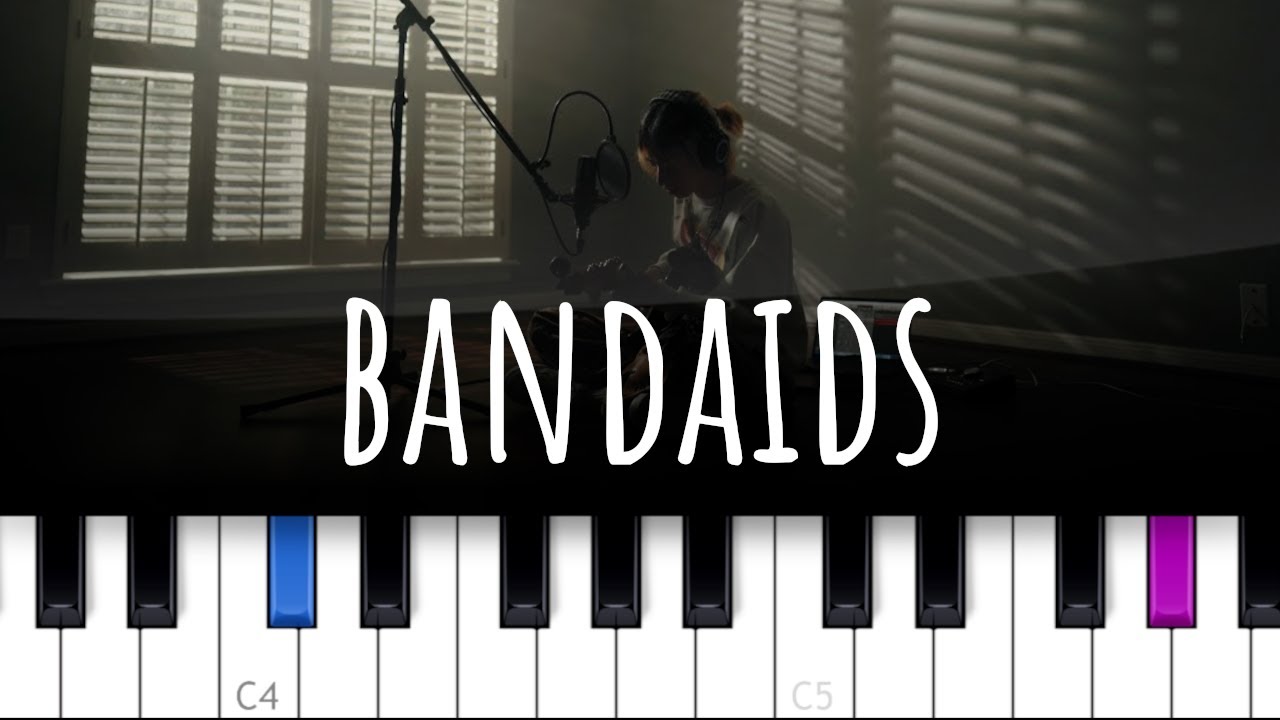 bandaids ~ keshi  (piano tutorial)