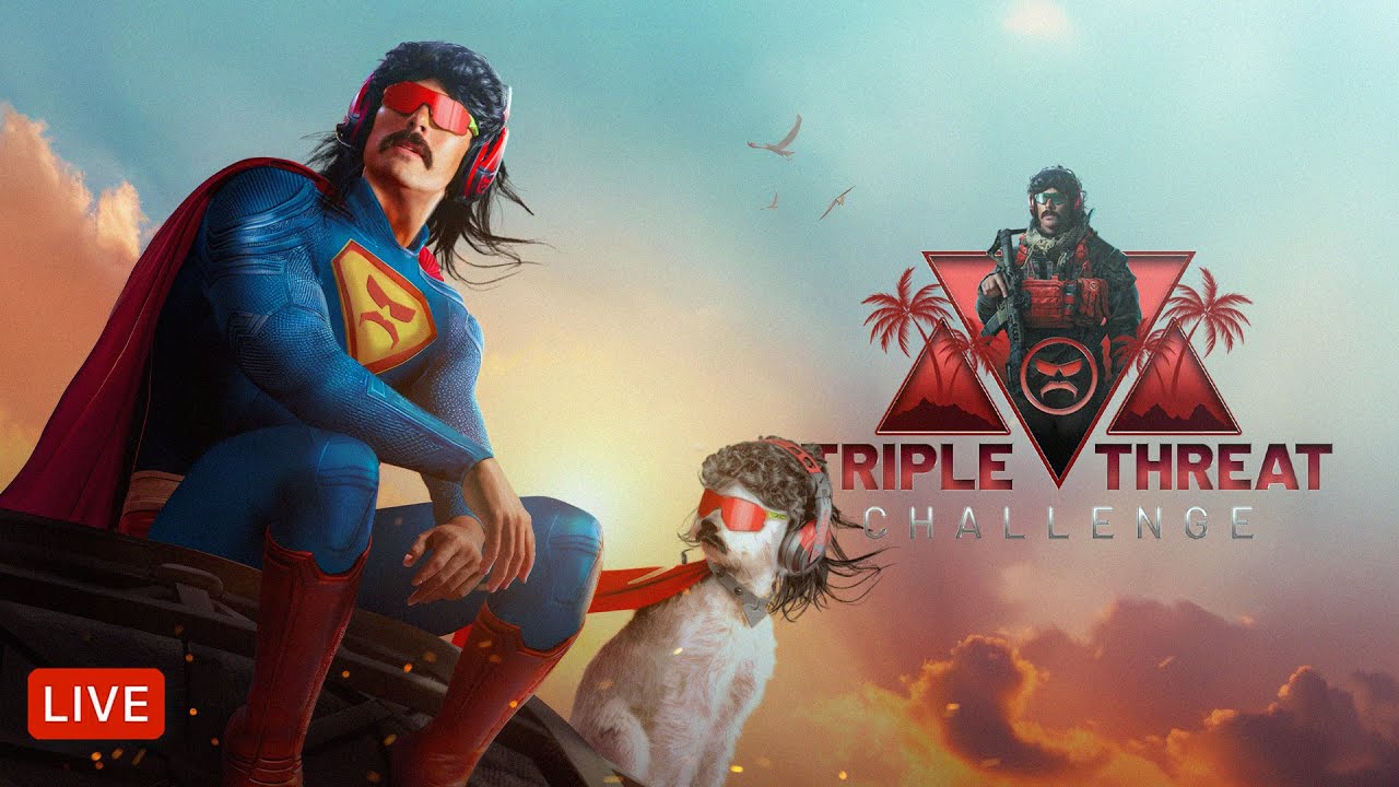 PART 1 - DR DISRESPECT - TRIPLE THREAT CHALLENGE 2025 - WARZONE, FORTNITE, THE FINALS WINS