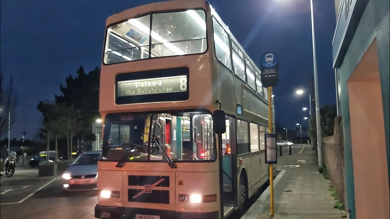 Ride Onboard *Preserved* Ex Dublin Bus RV 620 from Dún Laoghaire to Dalkey on the Former Route 8.