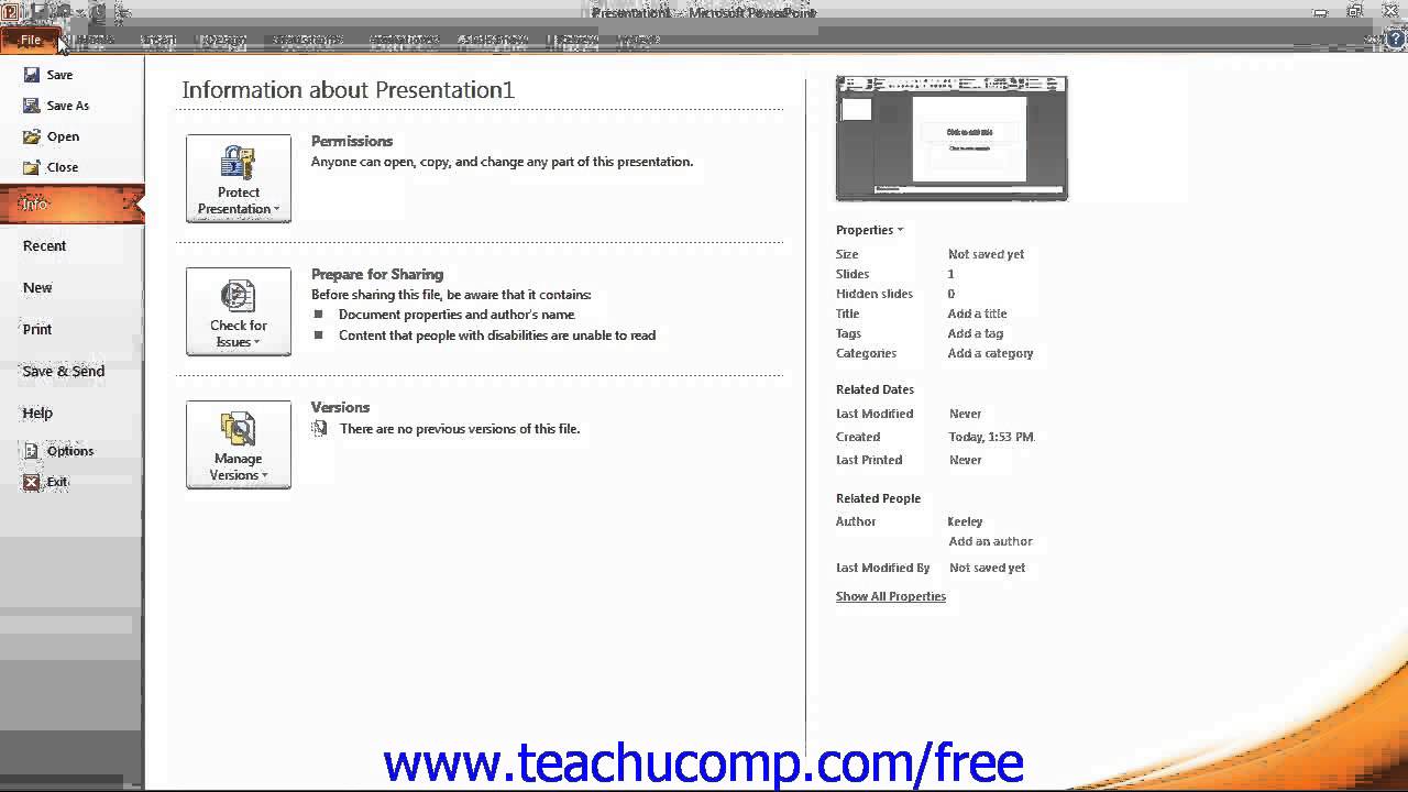 PowerPoint 2010 Tutorial The PowerPoint Environment Microsoft Training Lesson 1.2