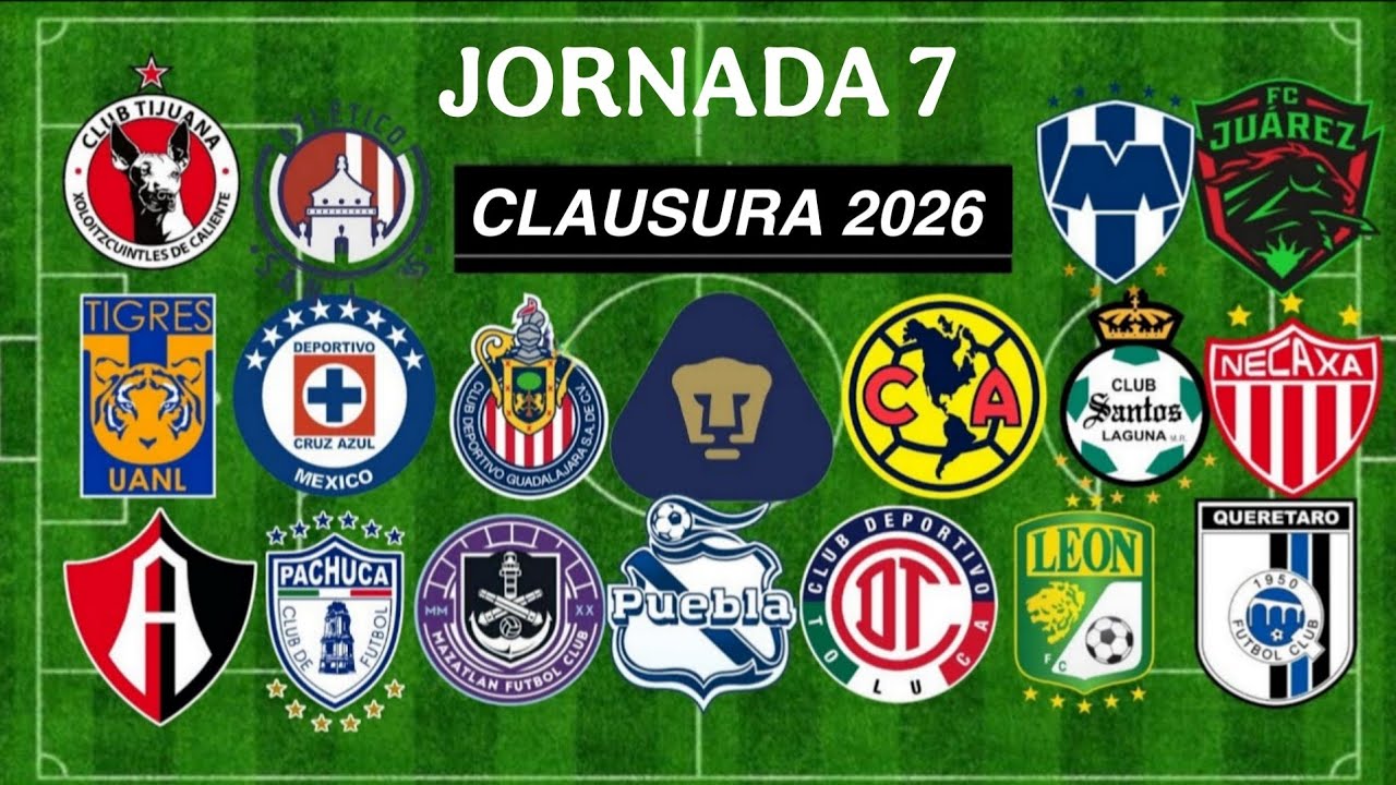 ✅️JORNADA 7 LIGA MX 2026 🇲🇽🇲🇽🇲🇽