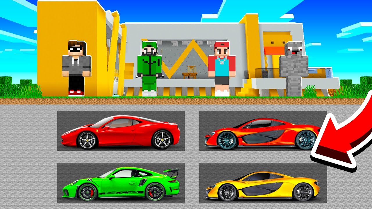geheime SUPER SPORTWAGEN GARAGE in Minecraft RP!
