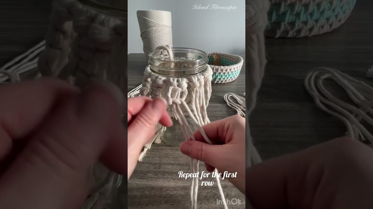 Macramé Jar Lantern Tutorial 