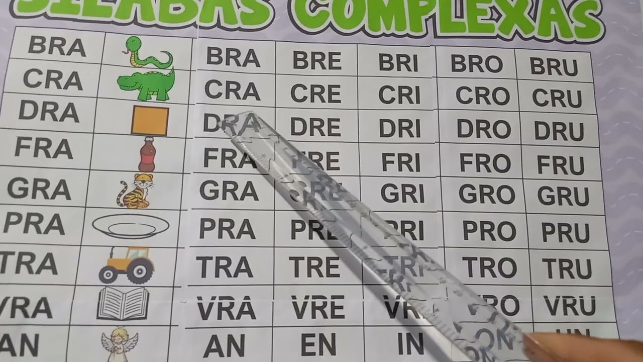 LEITURA DE SÍLABAS COMPLEXAS COM..