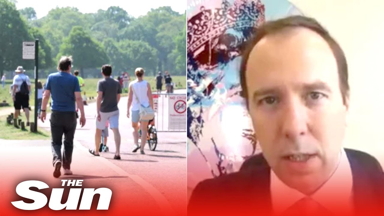 Brits can meet different people outside daily if they still keep 2m distance Matt Hancock confirms
