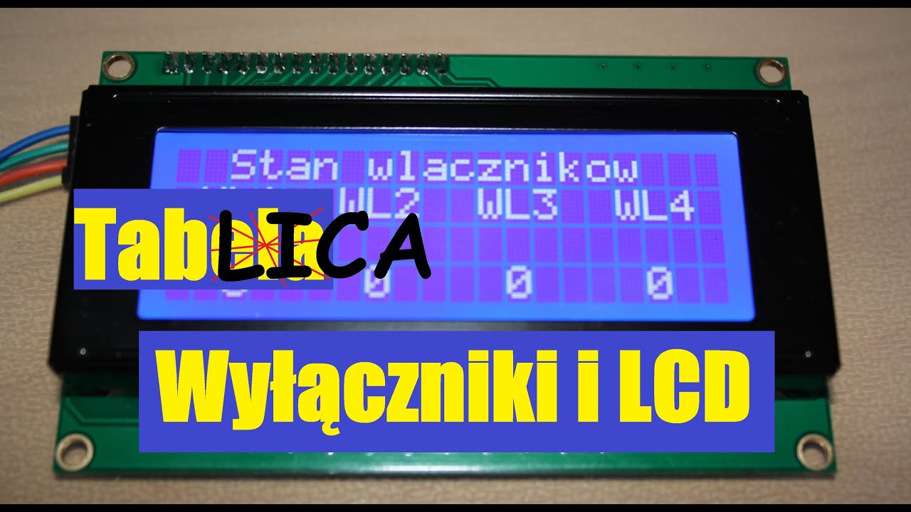 64. Jak wyświetlić stan pinów/włączników na LCD?