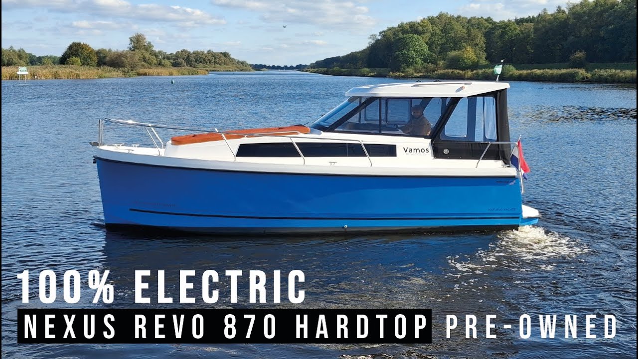 Nexus Revo 870 Electric & Solar powered | Pre-owned electric boat for sale