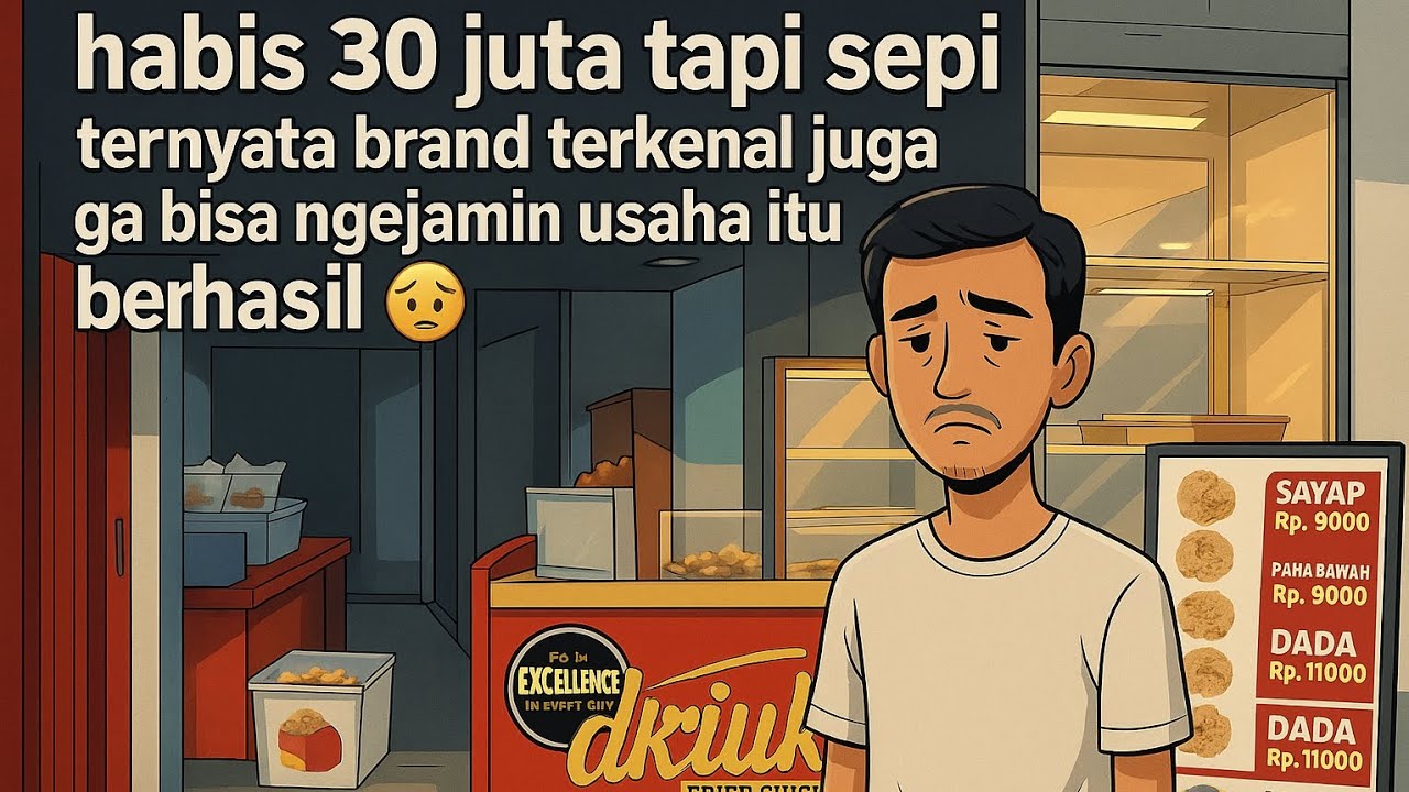 Habiskan 30 Juta Tapi Sepi⁉️ 😥 Pelajaran Pahit dari Franchise Ayam Goreng Terkenal