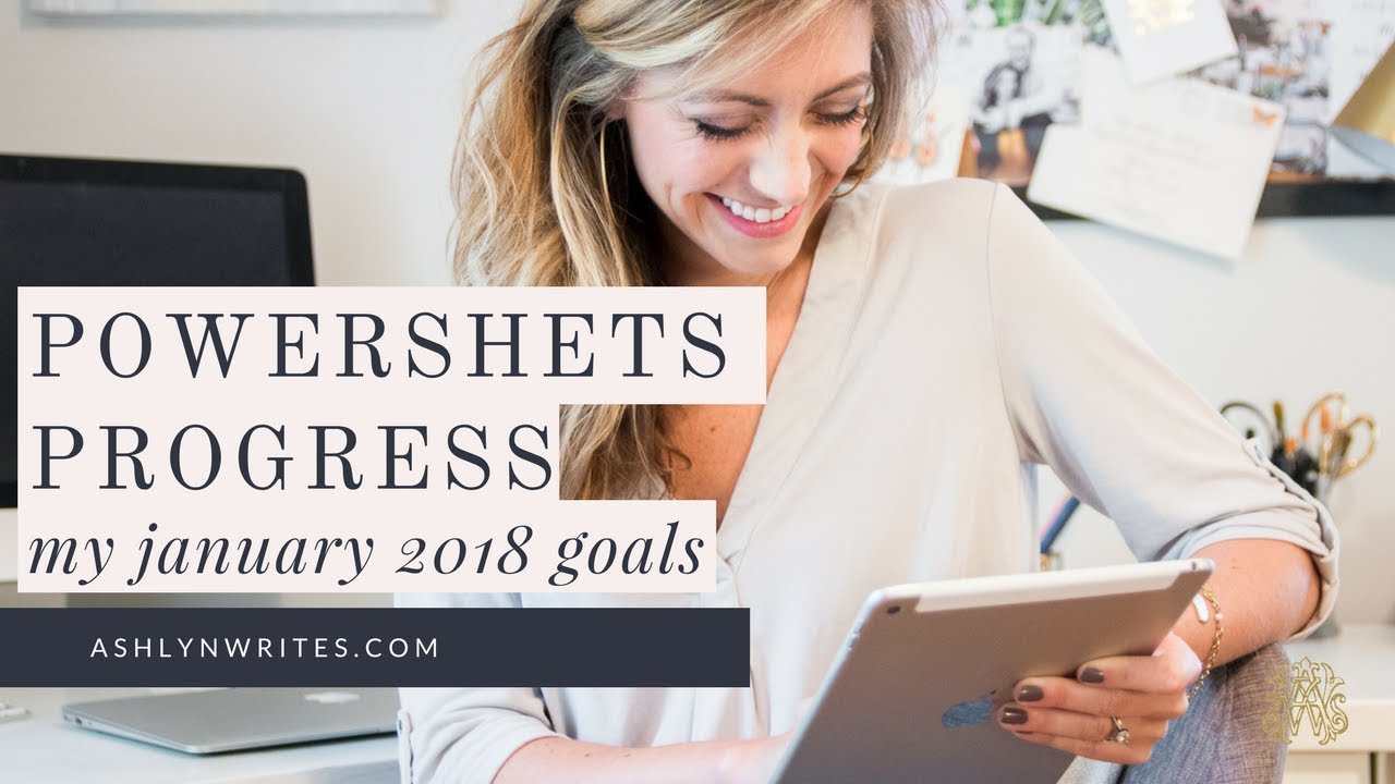 How I Set Goals Using Powersheets - January Plan With Me