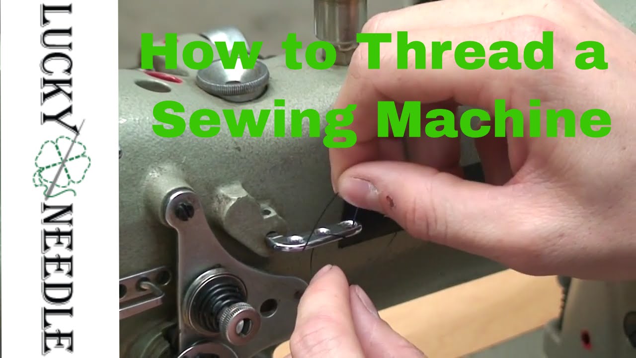 Как заправить нитку в промышленную швейную машину — Узнайте, как шить