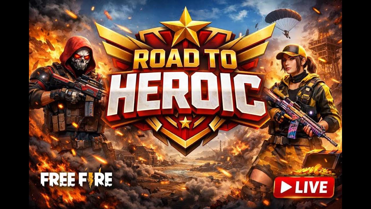 Free fire road to heroic #freefire #freefireindia