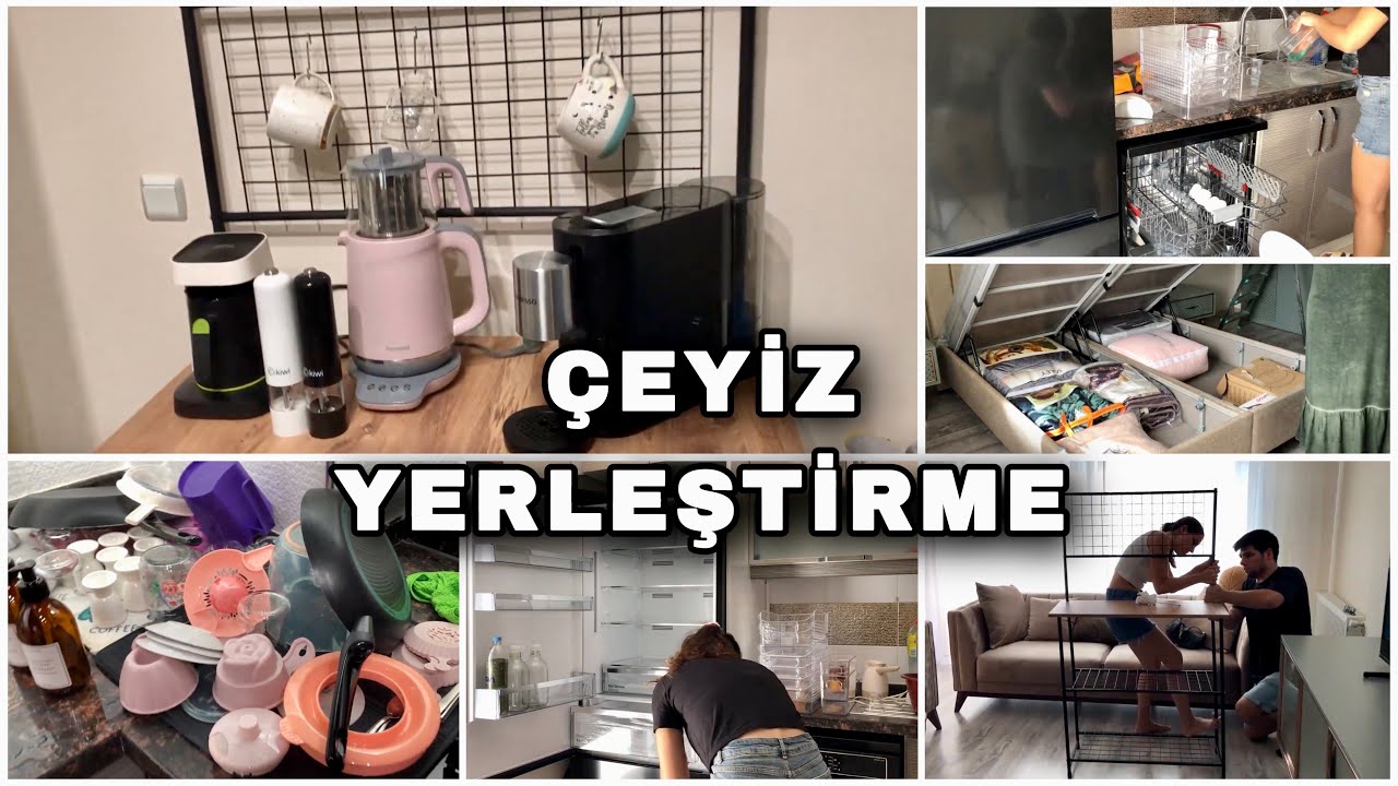 ÇEYİZ YERLEŞTİRME 😍 | DOLAP İÇİ DÜZENİ / MUTFAK YERLEŞTİRME | YATAK ODASI DÜZENİ / ÇEYİZ SERME 😍