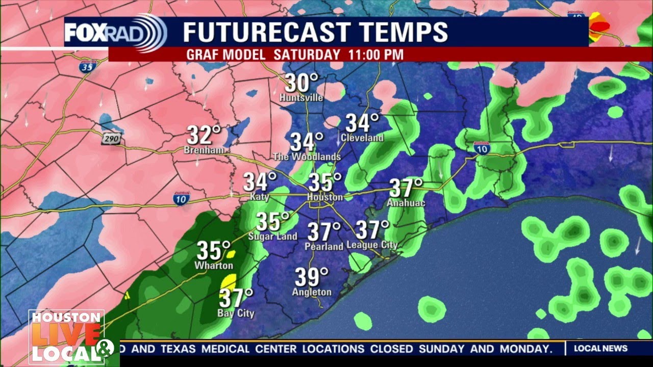 Houston weather: Jan. 24 Noon winter storm update