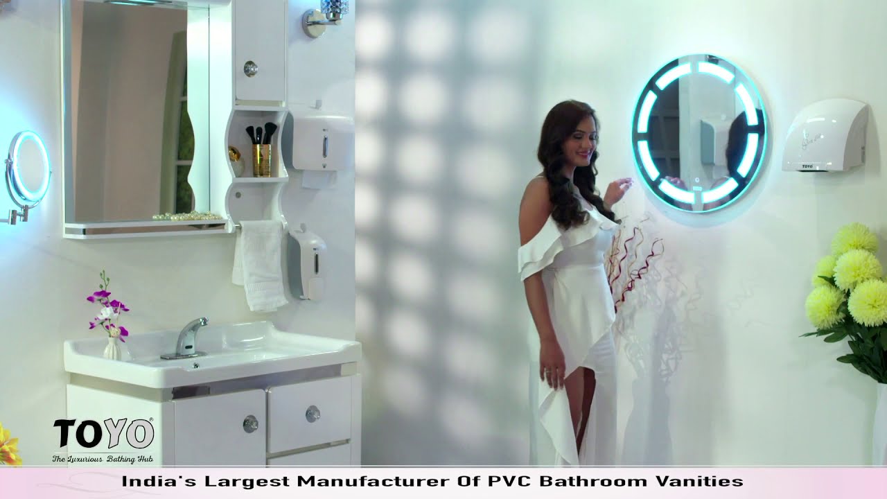 Toyo Sanitary Wares  | PVC Bathroom Vanity | Sensor Faucet | Tissue Paper Dispenser | Shower Panel