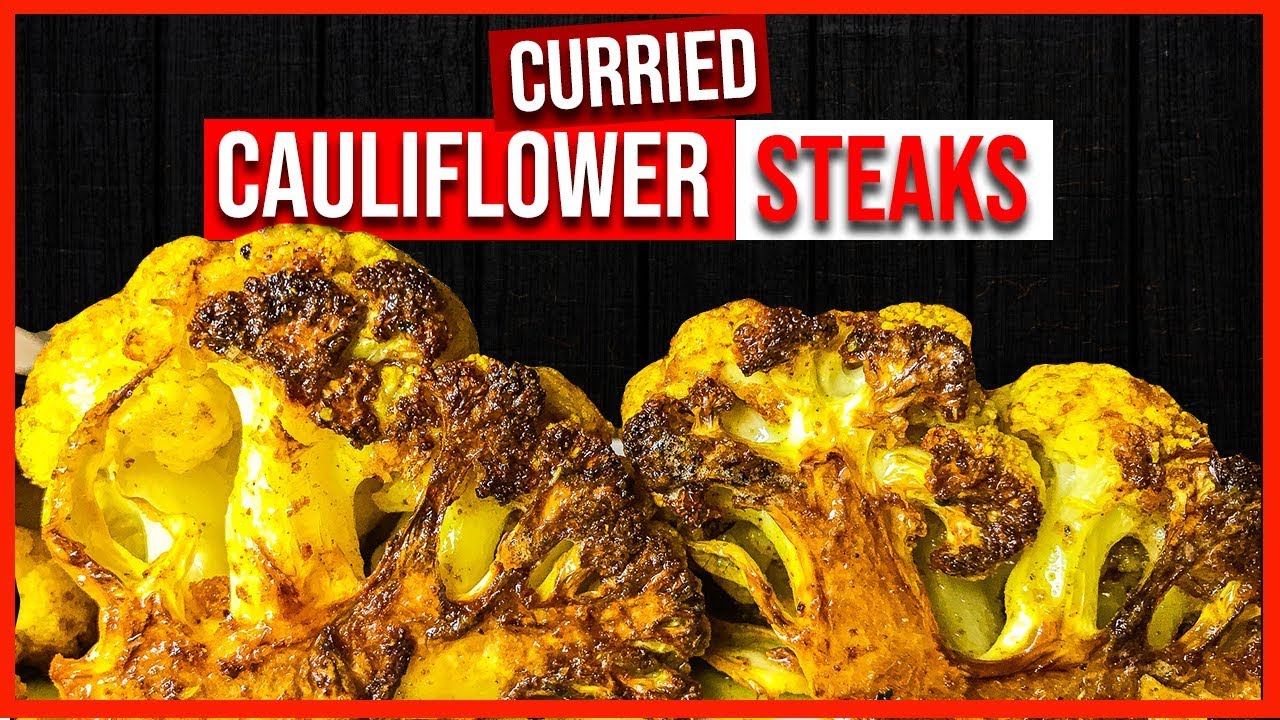 Curried Cauliflower | Roasted curried cauliflower