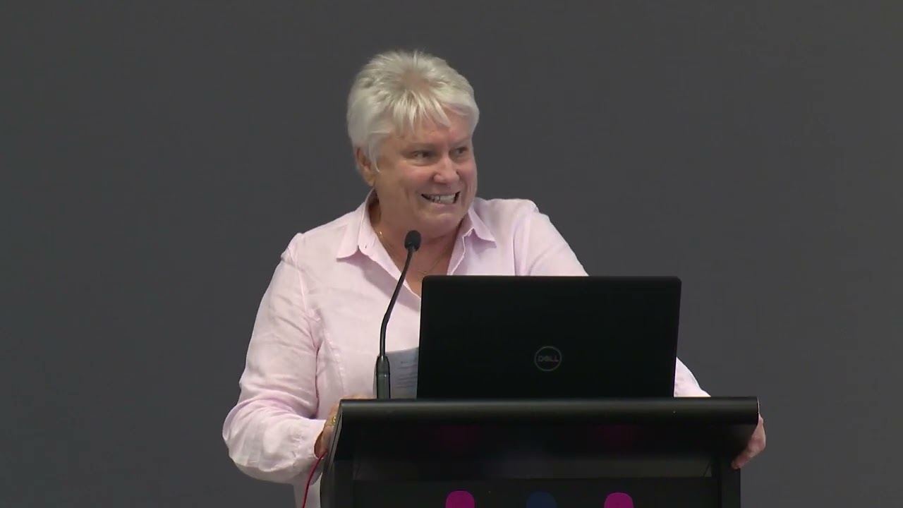 Raelene Boyle AM, MBE speaking at BCNA's information forum in Bunbury about breast cancer