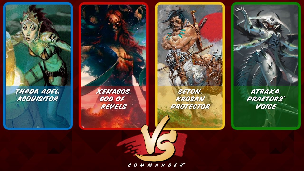 Commander VS S6E7: Thada Adel vs Xenagos vs Seton vs Atraxa [MTG]