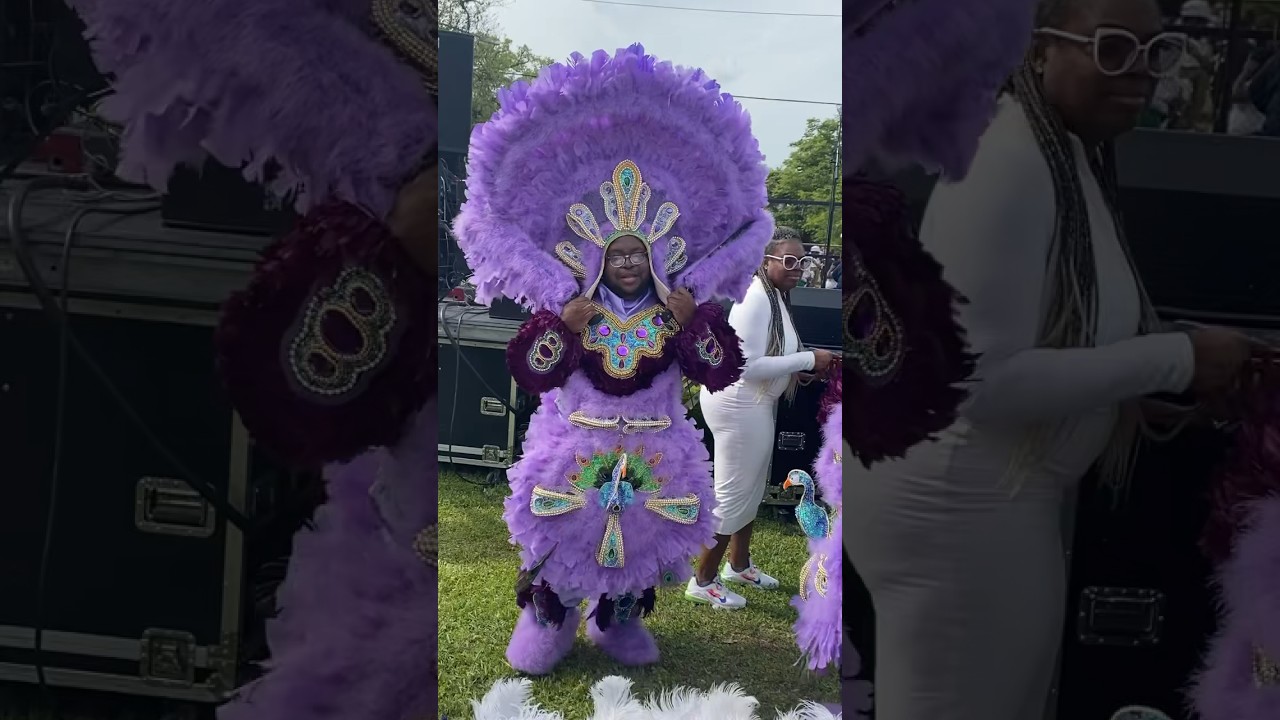 WE OUTSIDE! Uptown Super Sunday 2024 in New Orleans!#culture #mardigrasindians #beauty #neworleans