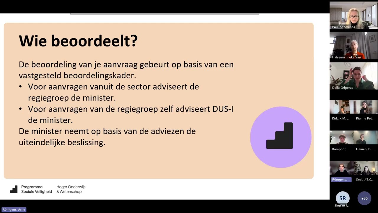 Informatiesessie subsidieregeling Sociale Veiligheid in Hoger Onderwijs en Wetenschap | 09-02-2026