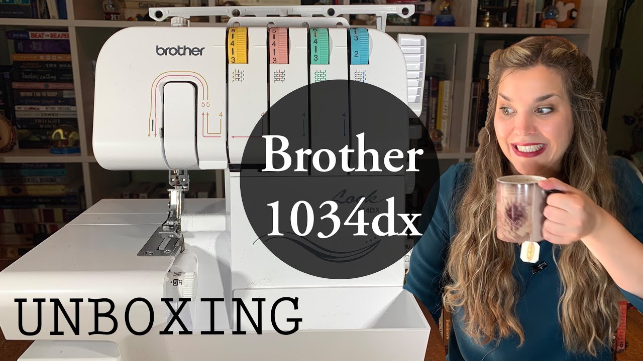Brother 1034dx Serger | Unboxing | Fall Skirt from a Tablecloth